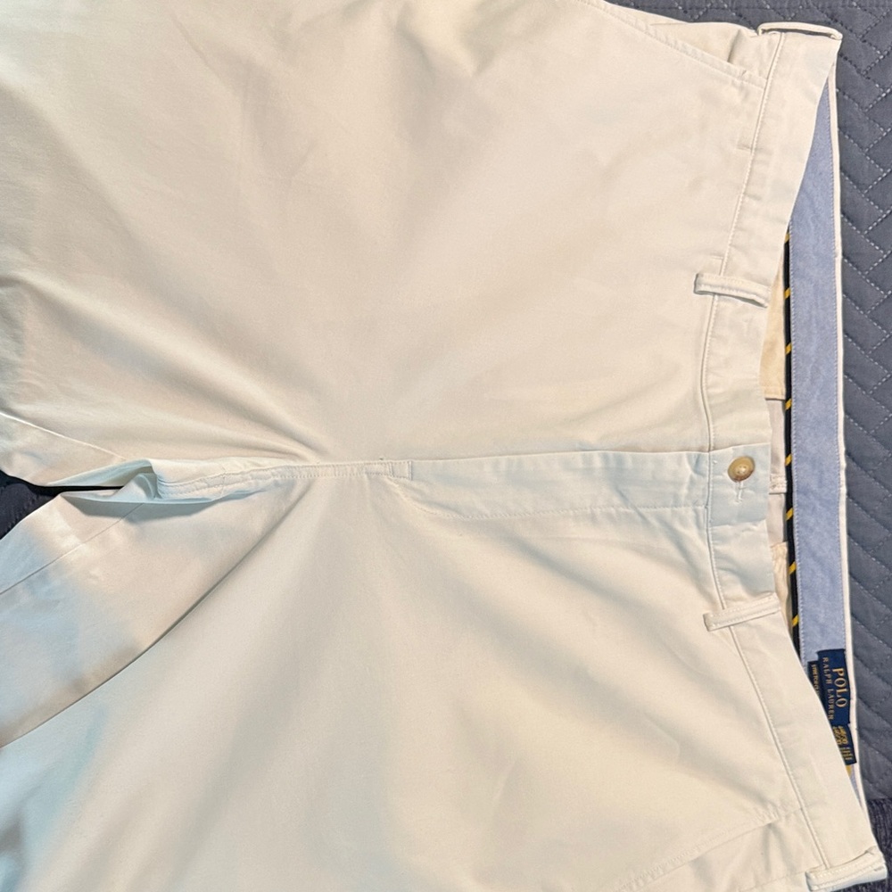 Big and Tall Polo by Ralph Lauren White Chinos